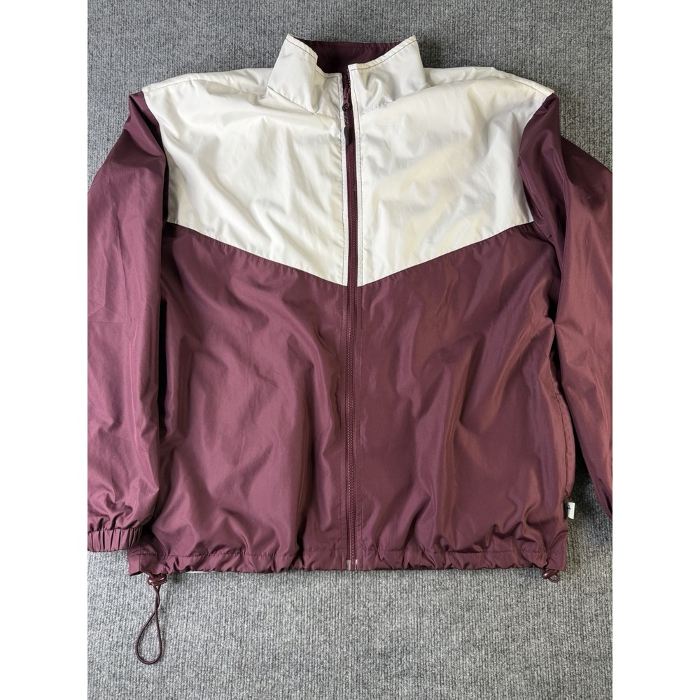 Turfer Athletic Y2K Windbreaker Jacket Men Large Purple Full Zip Retro Style